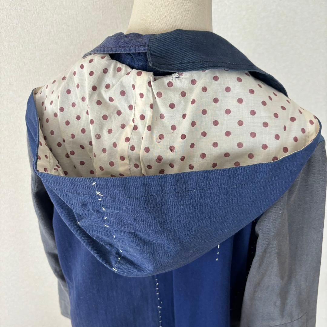 ケイスケカンダ 手縫いのワークコート 刺し子 古布 襤褸