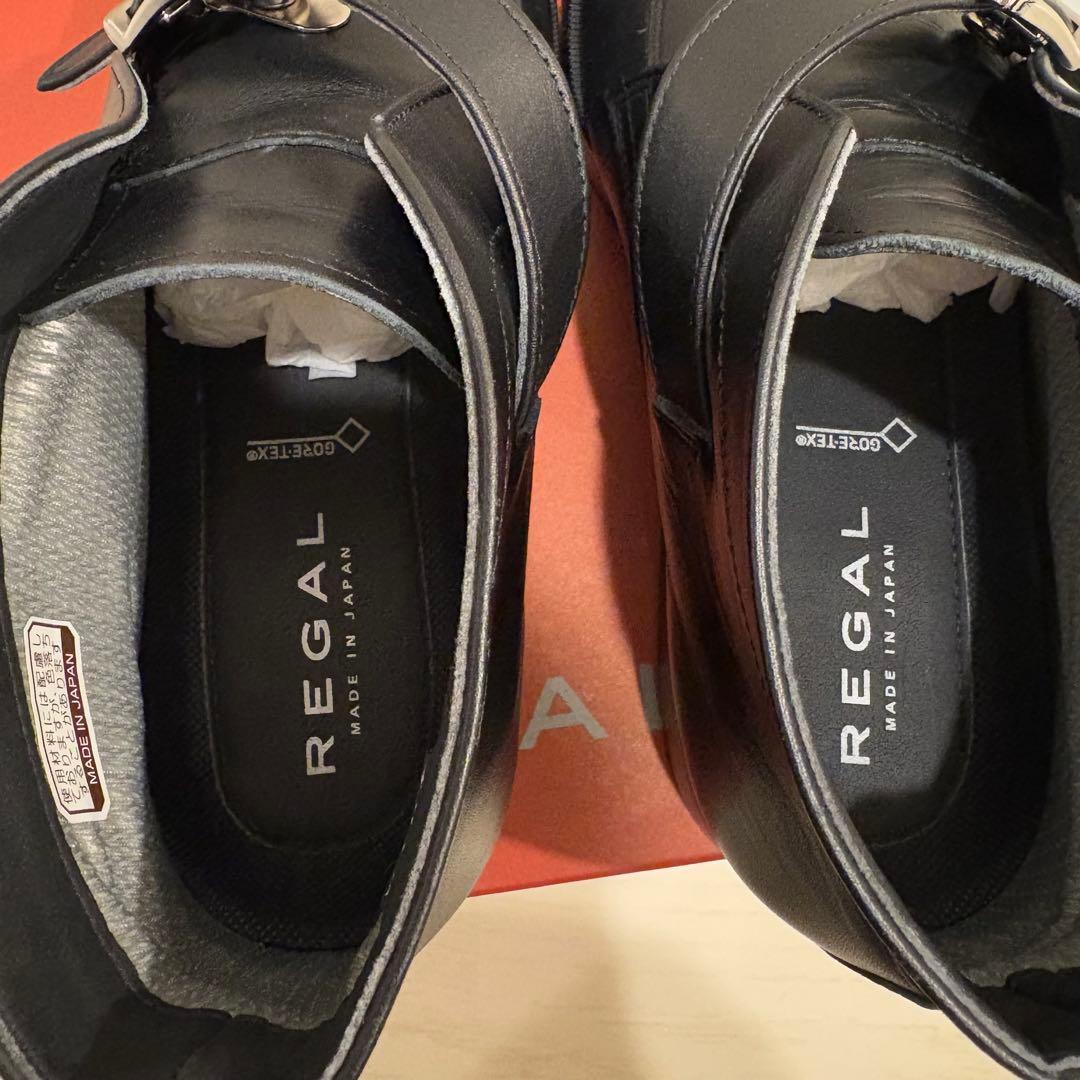 リーガル防水 防滑 チャッカブーツ ブラック 黒 49RR モンクストラップ