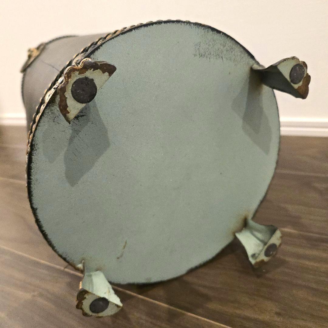 アンティーク調 アイアン ライオン 傘立て 受け皿付