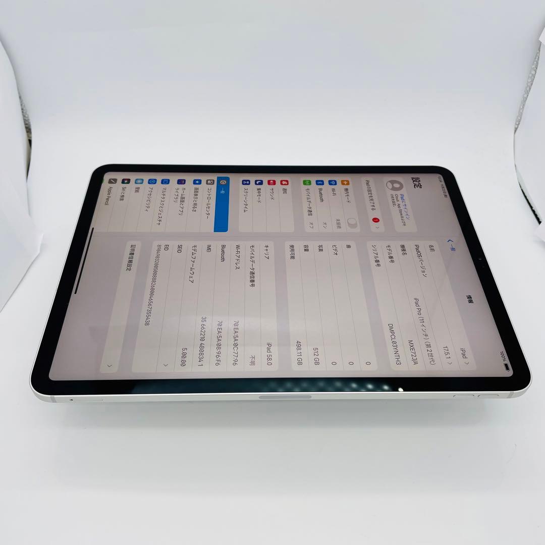 A 100% iPad Pro 11インチ 第2世代　512GB セルラー