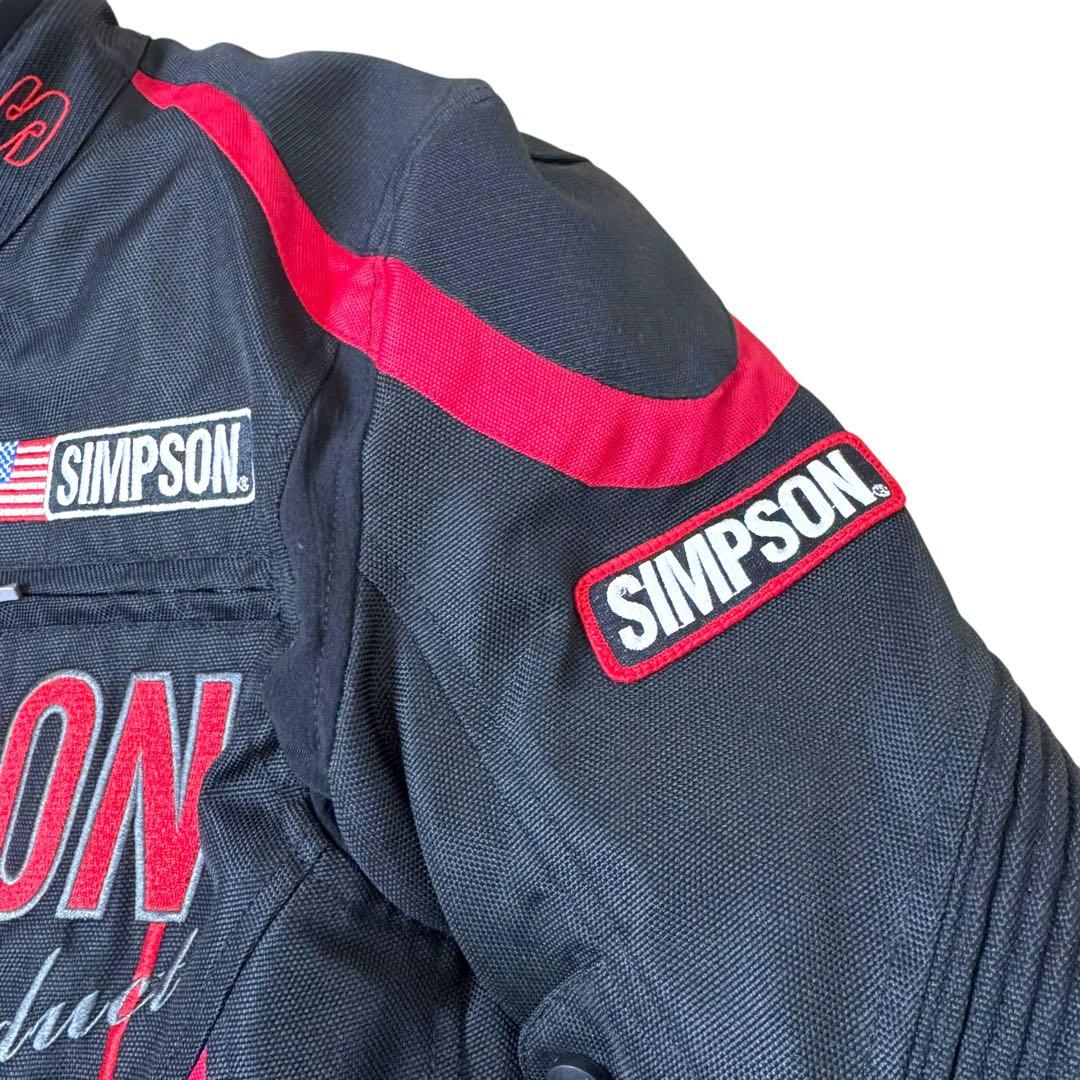 極美品 SIMPSONシンプソン 60周年記念ジャケット プロテクター有 M