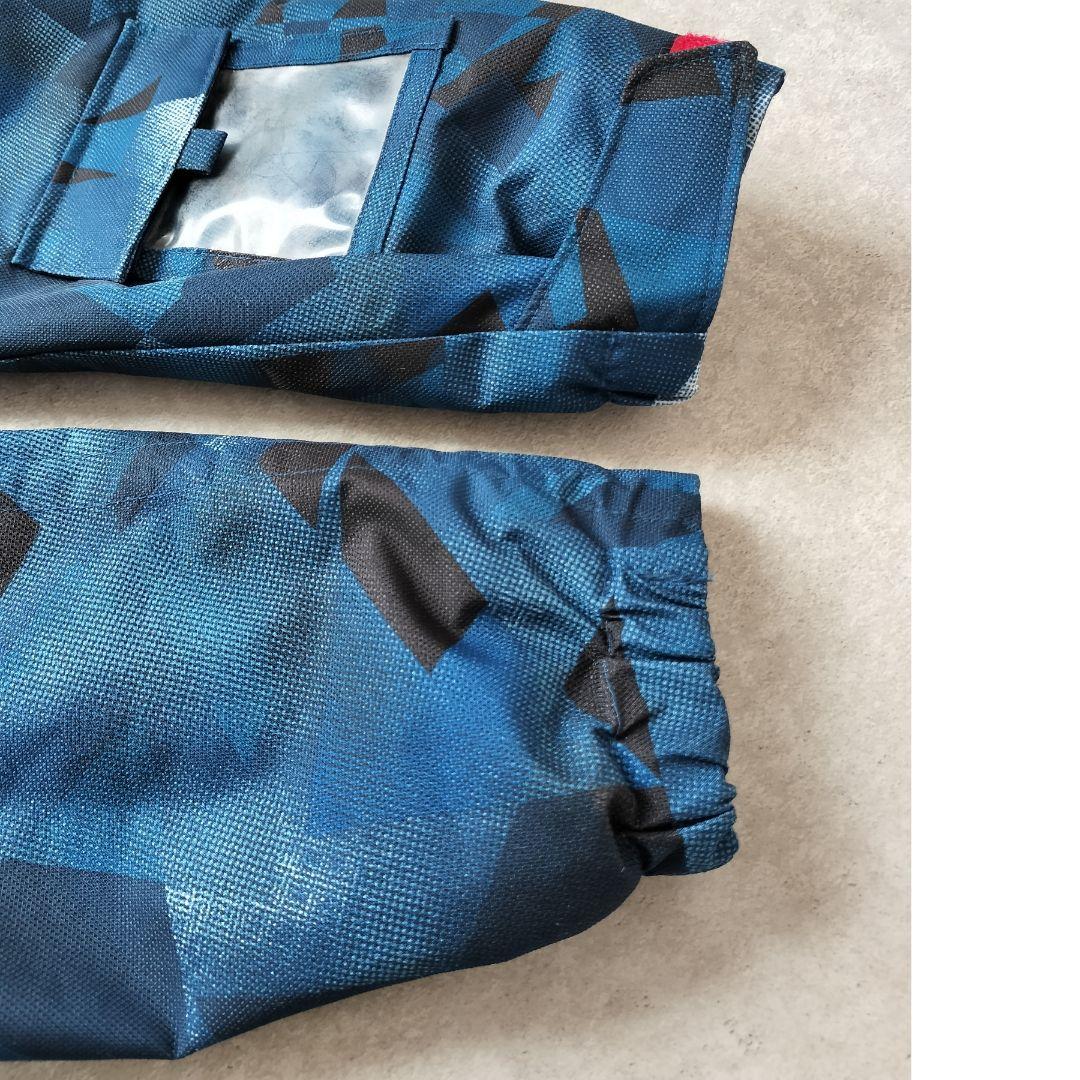 極美品 PHENIX フェニックス スキーウェア 上下150 幾何学 ネイビー