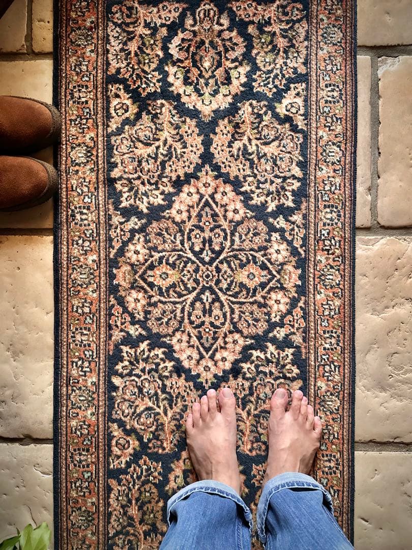 トライバルラグ　ヴィンテージラグ　ペルシャ絨毯　サルーク　ヴィレッジラグ　美品