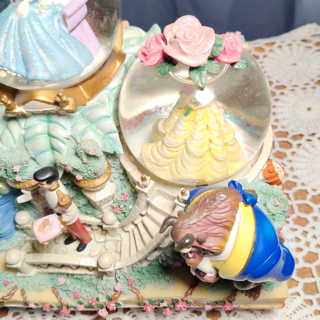 レア希少ディズニープリンセス スノードーム スノーグローブ オルゴール