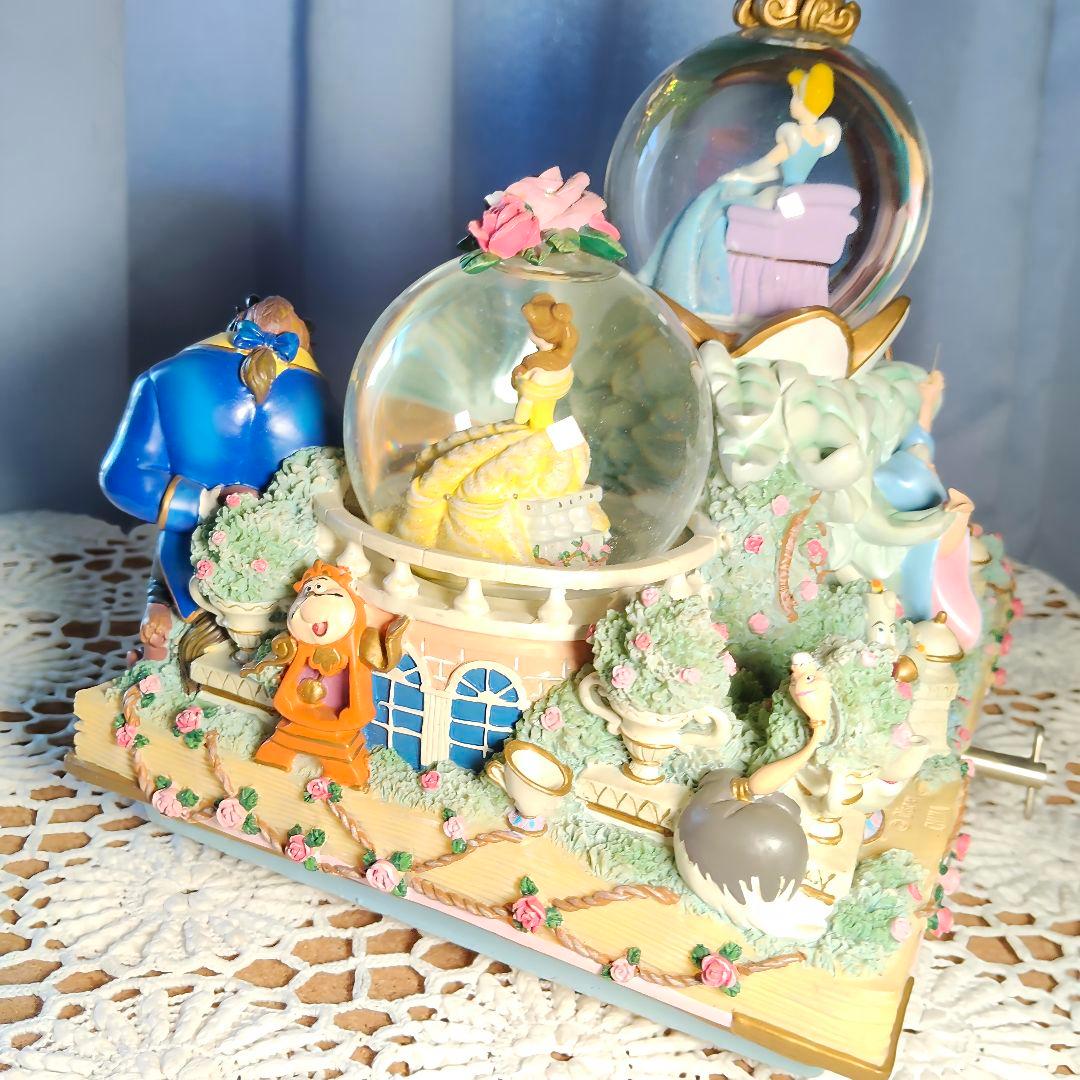 レア希少ディズニープリンセス スノードーム スノーグローブ オルゴール