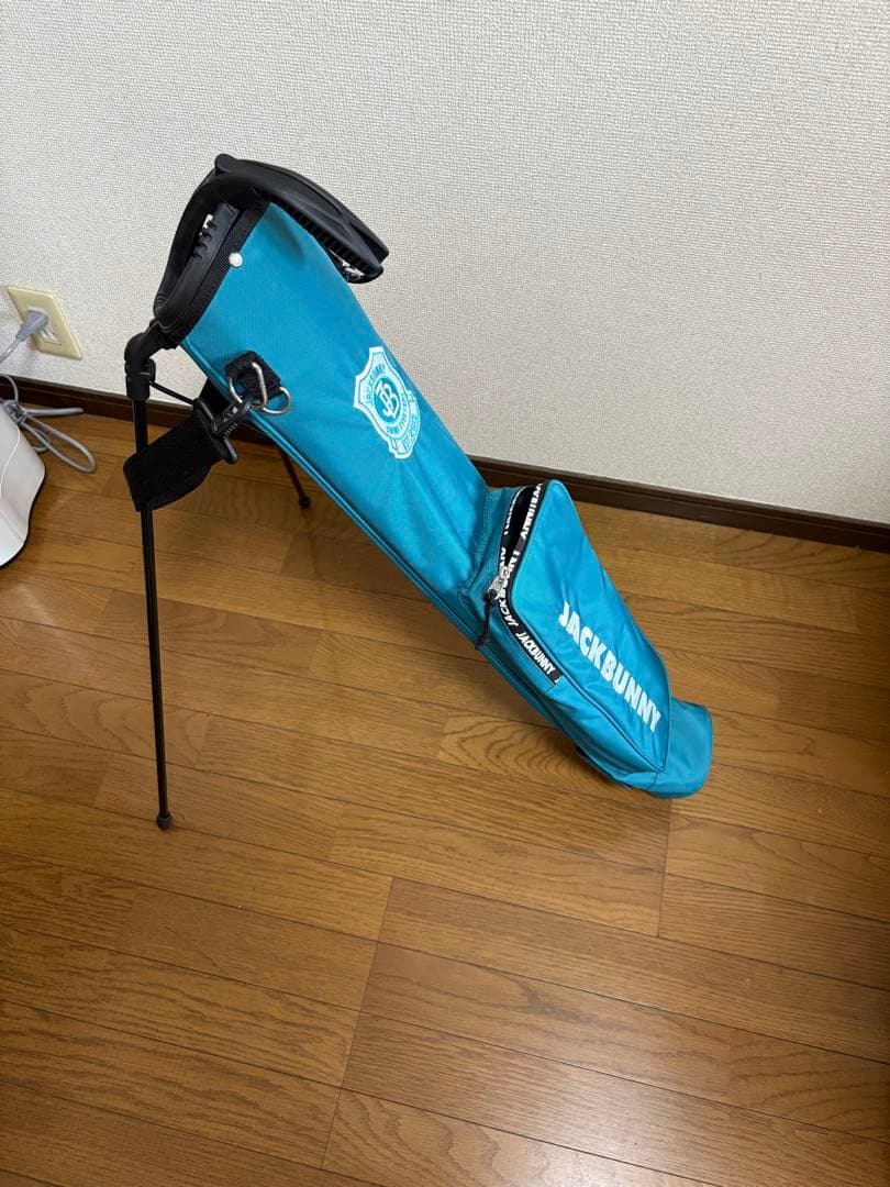 JACK BUNNY スタンド付きキャディサブバッグ 青