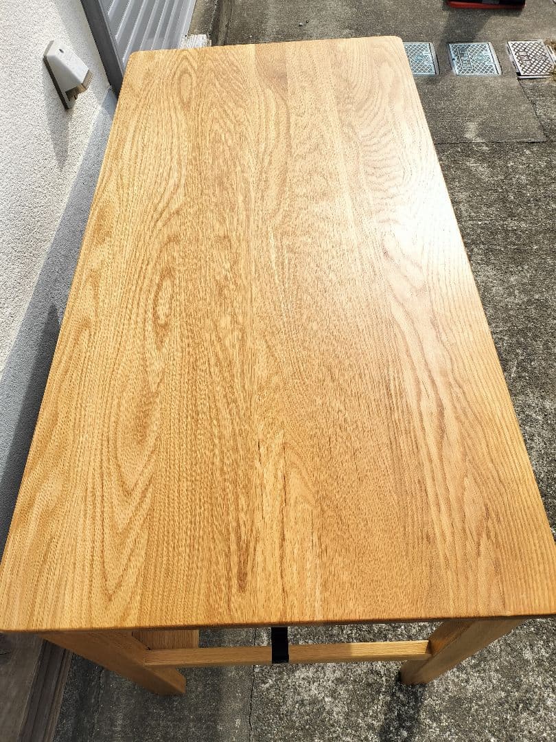 MUJI 無印 オーク 無垢材デスク（引出・足元棚付)