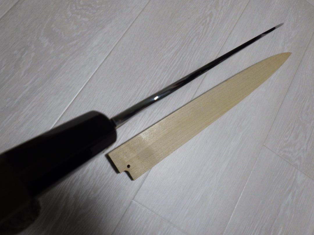 酔心INOX本焼き★柳刃刺身包丁尺寸★六角半丸水牛柄★鞘付属