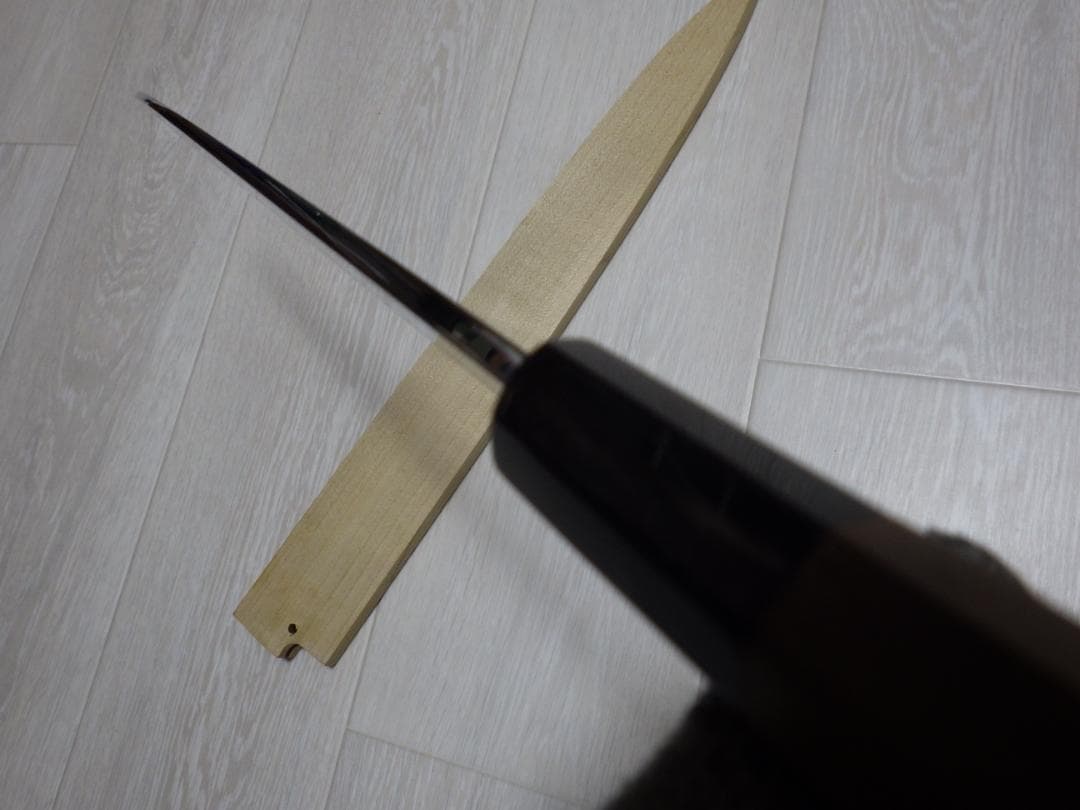 酔心INOX本焼き★柳刃刺身包丁尺寸★六角半丸水牛柄★鞘付属