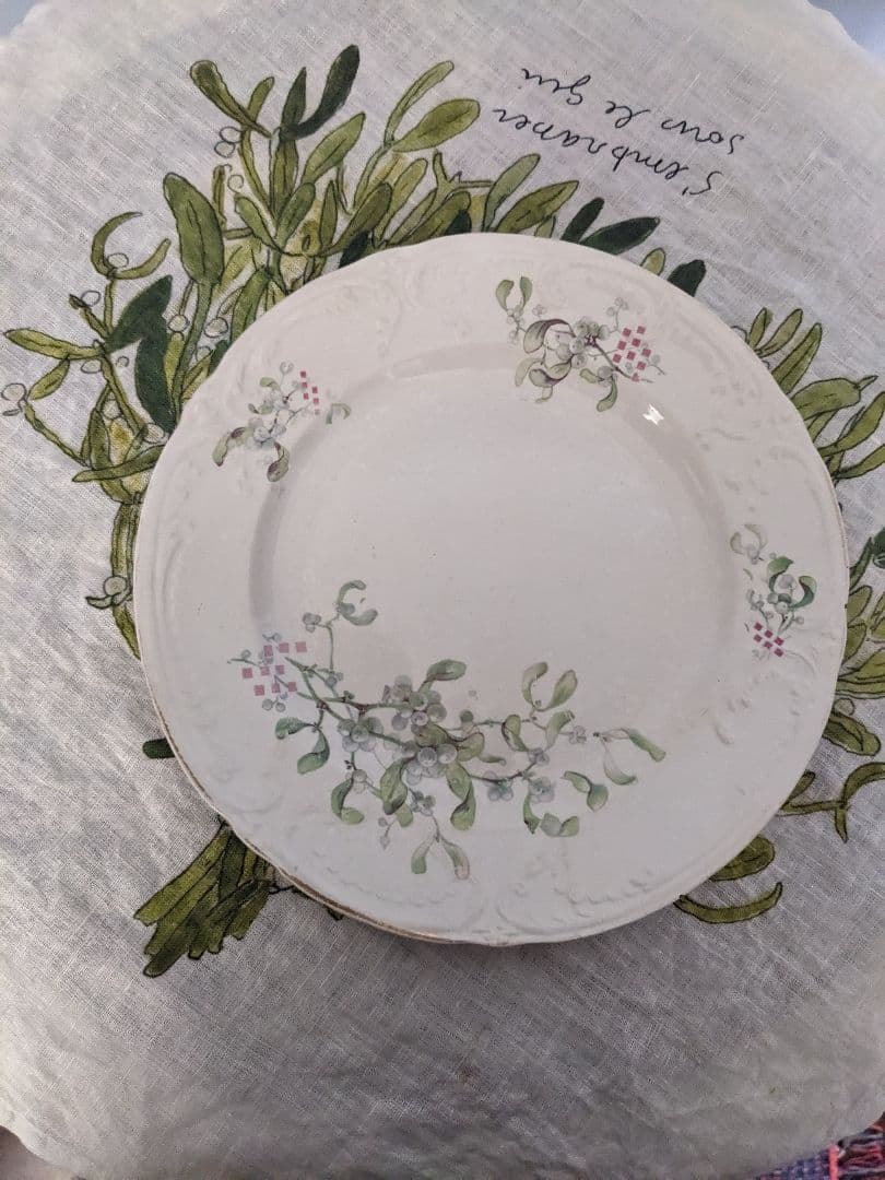 希少フランスアンティーク　サンタマン　ヤドリギ