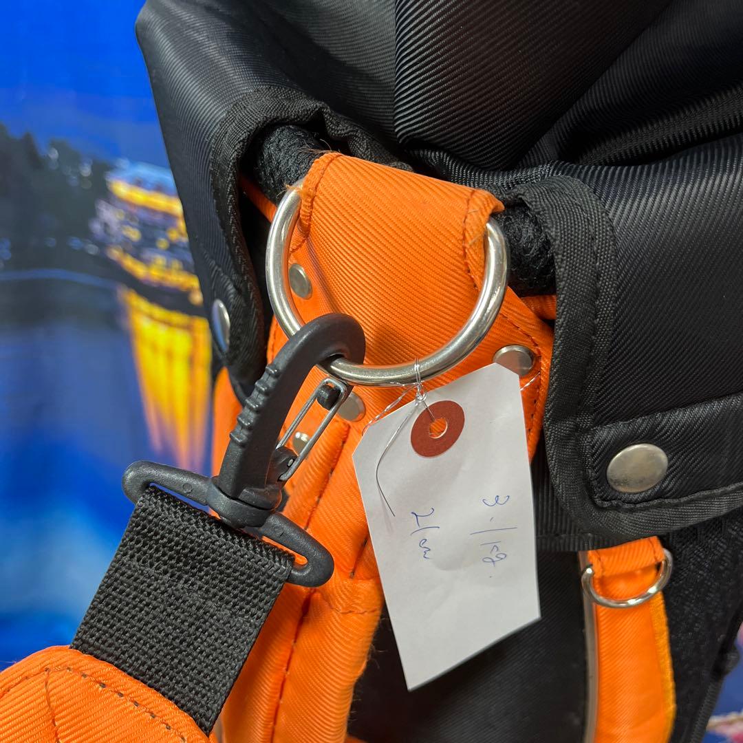 寶BT-1065 HONMA オレンジ ブラック キャディバッグ