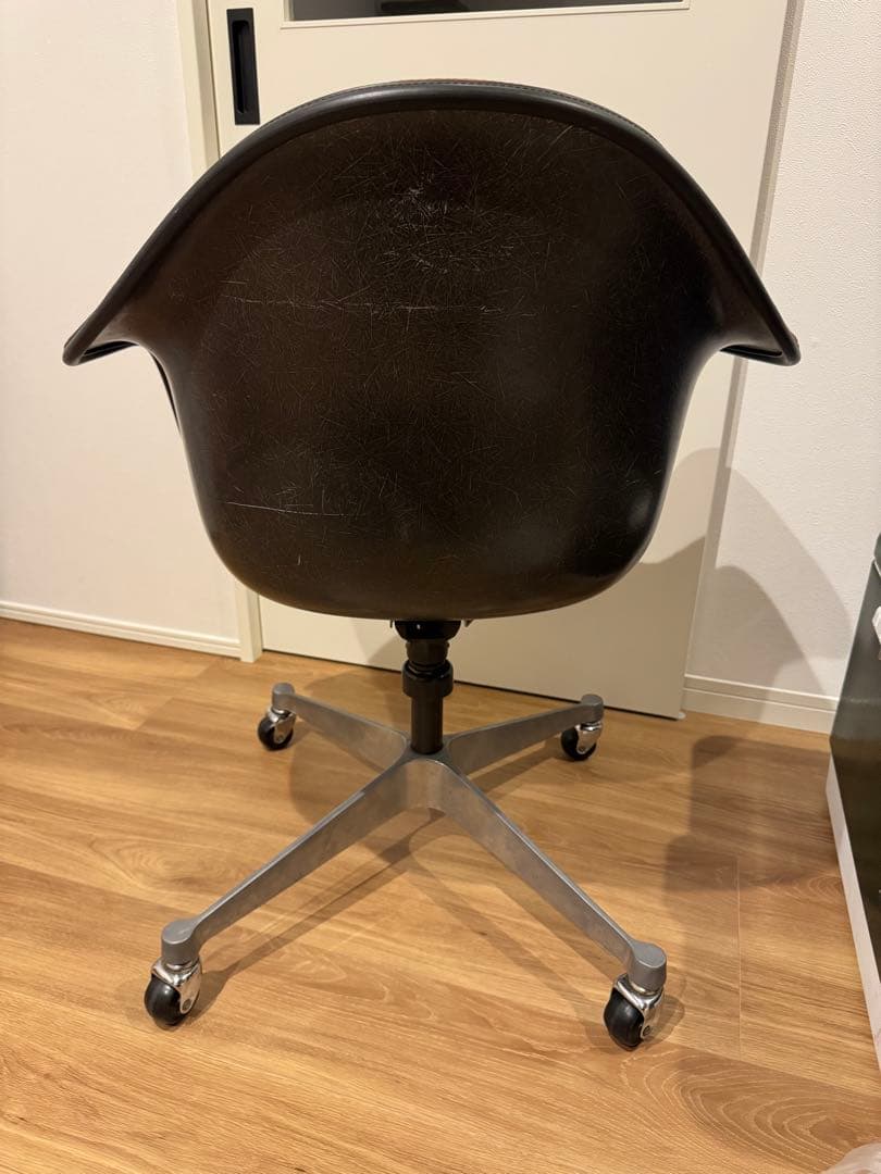 ハーマンミラー　ビンテージ　布張り デスクチェア　アームシェルチェア