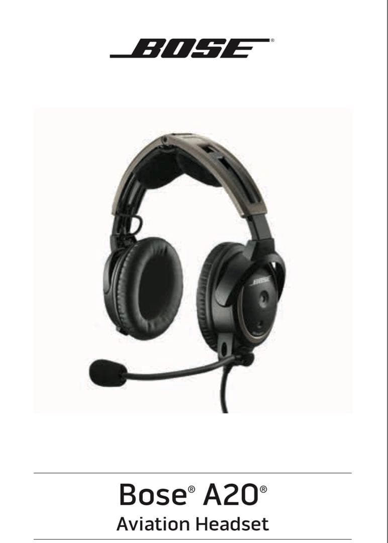 BOSE A20 航空機用 Bluetooth付 ヘッドセット パイロット