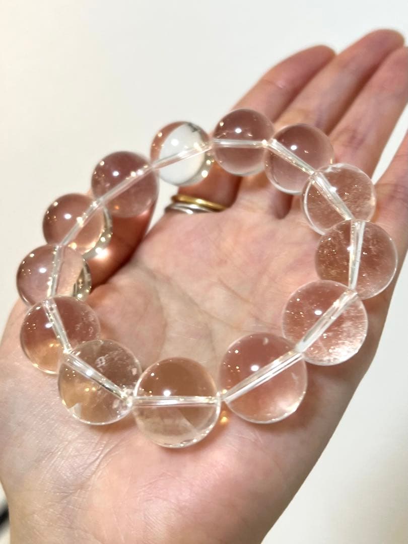R様美✨超希少✨AAAAAマニハール水晶ブレスレット✨精霊の花冠✨レムリアン天使