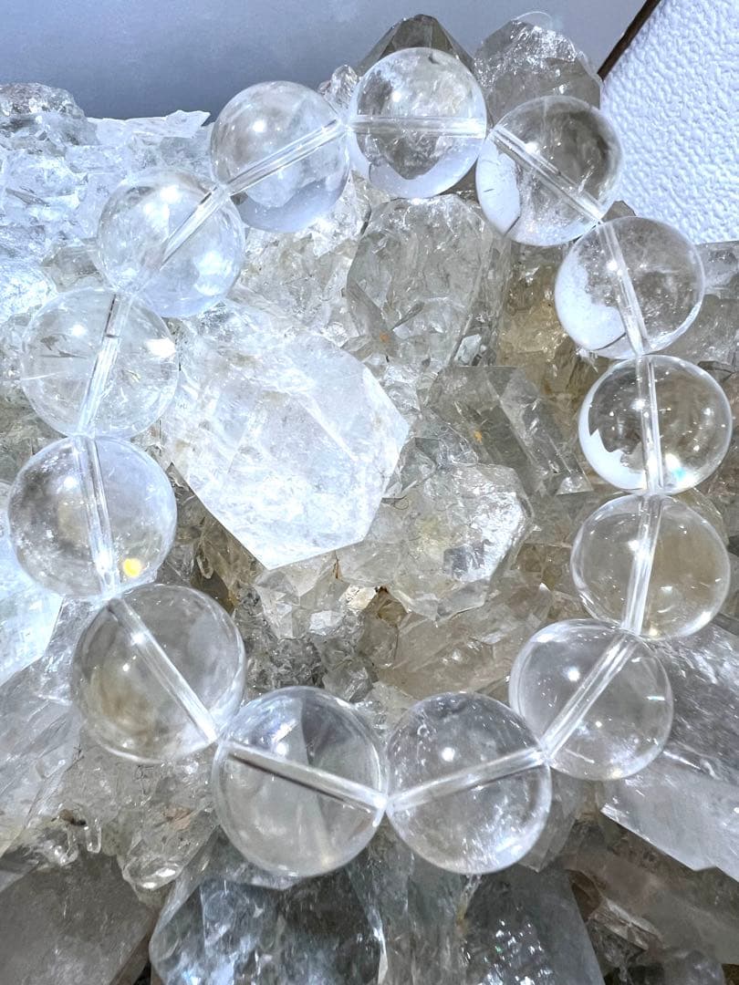 R様美✨超希少✨AAAAAマニハール水晶ブレスレット✨精霊の花冠✨レムリアン天使