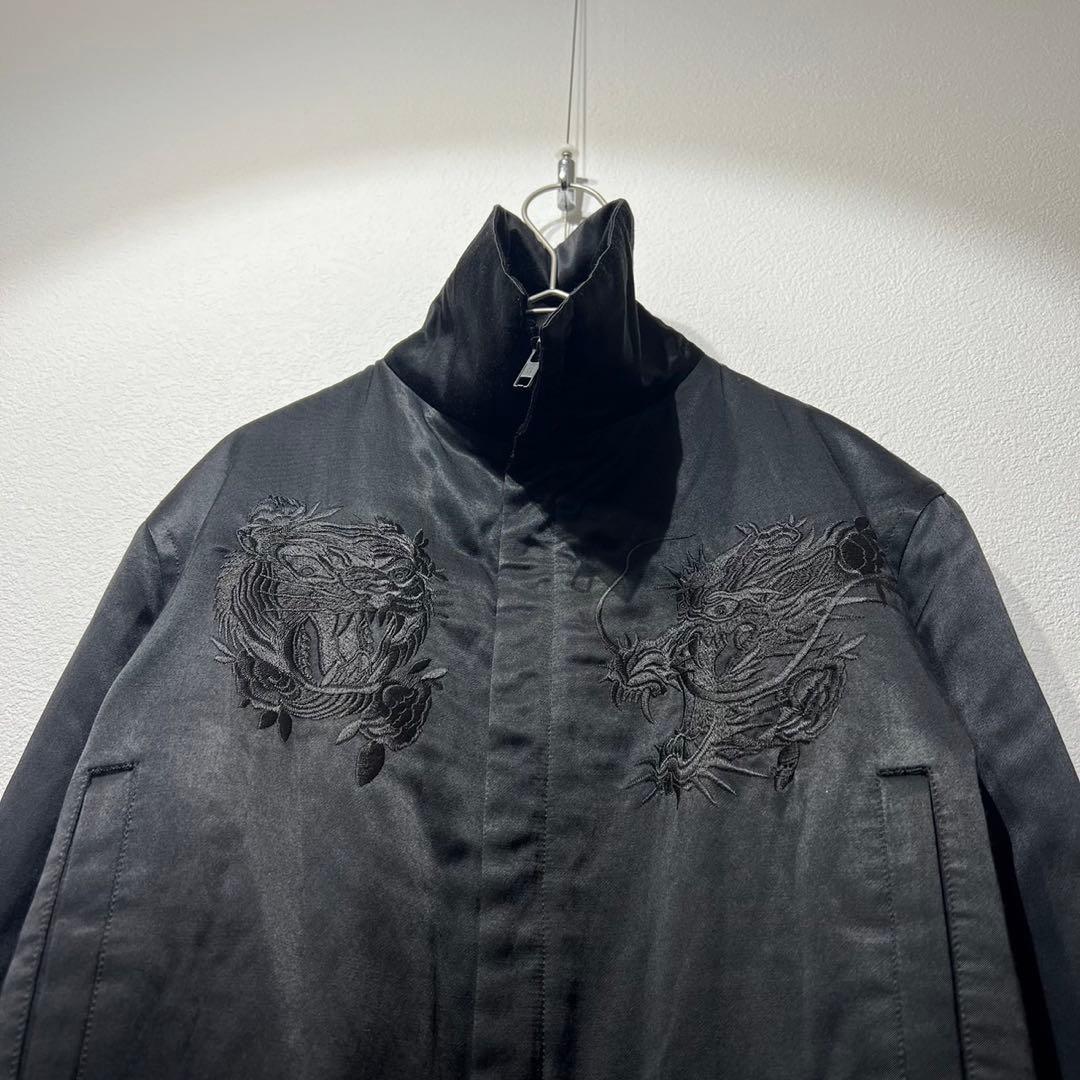希少 美品 ワイズ 上質 刺繍 デザイン スカジャン ジップジャケット ブルゾン