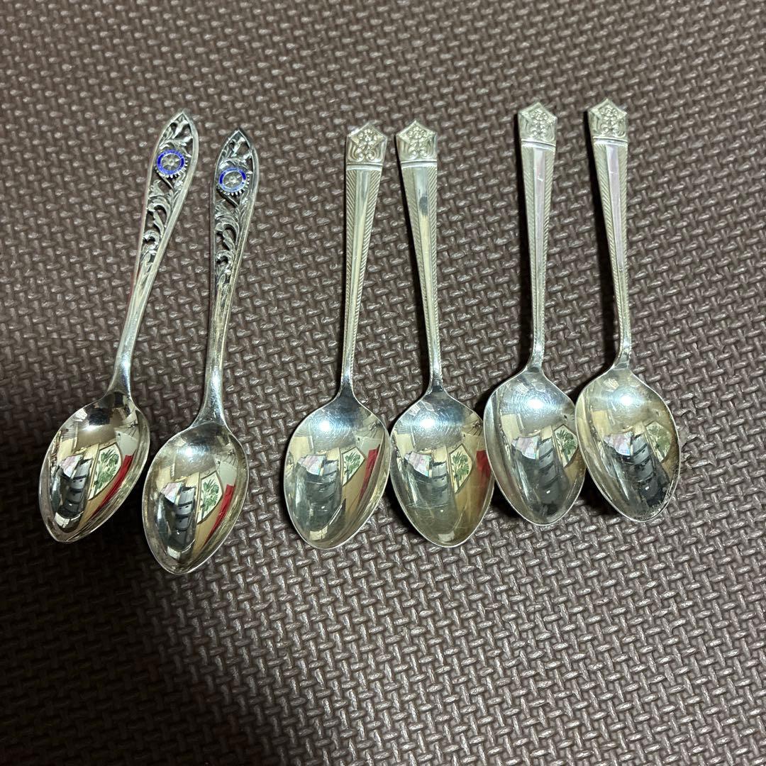 ‼️超希少‼️ロータリーインターナショナル シルバースプーン 2本計６本純銀約90g
