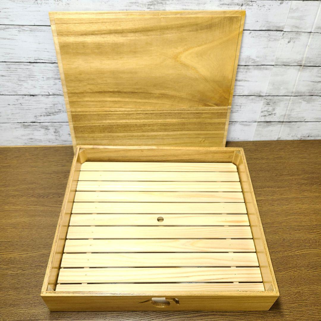 No2041【保冷剤付き】 寿司ネタケース、ネタ箱、目皿付き【手作り】