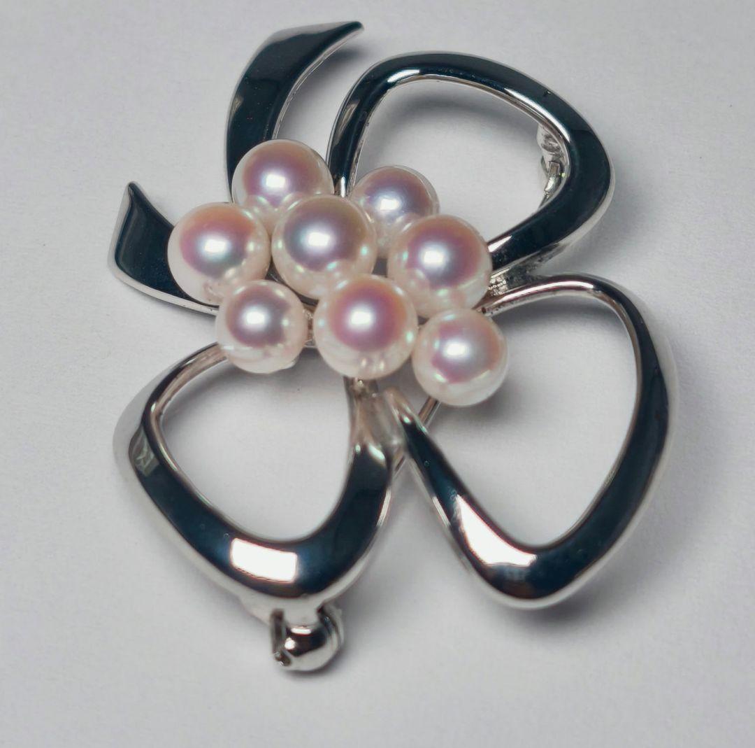 【美品 最高級】ミキモト ブローチ パール フォーマル 8珠 皇室御用達 花束