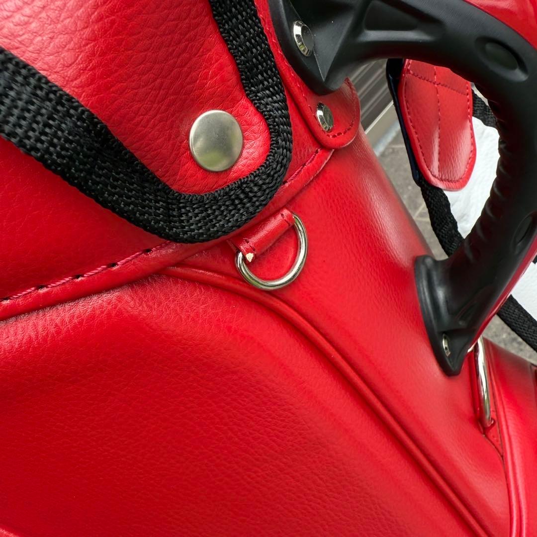 【KAZUKI様】【備品】HONMA キャディバッグ 赤 白