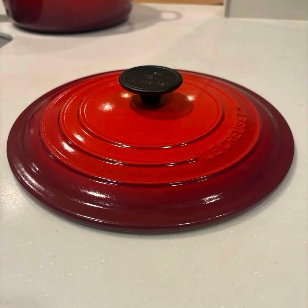 Le Creuset ココット・ロンド ホーロー鍋 24cm チェリーレッド