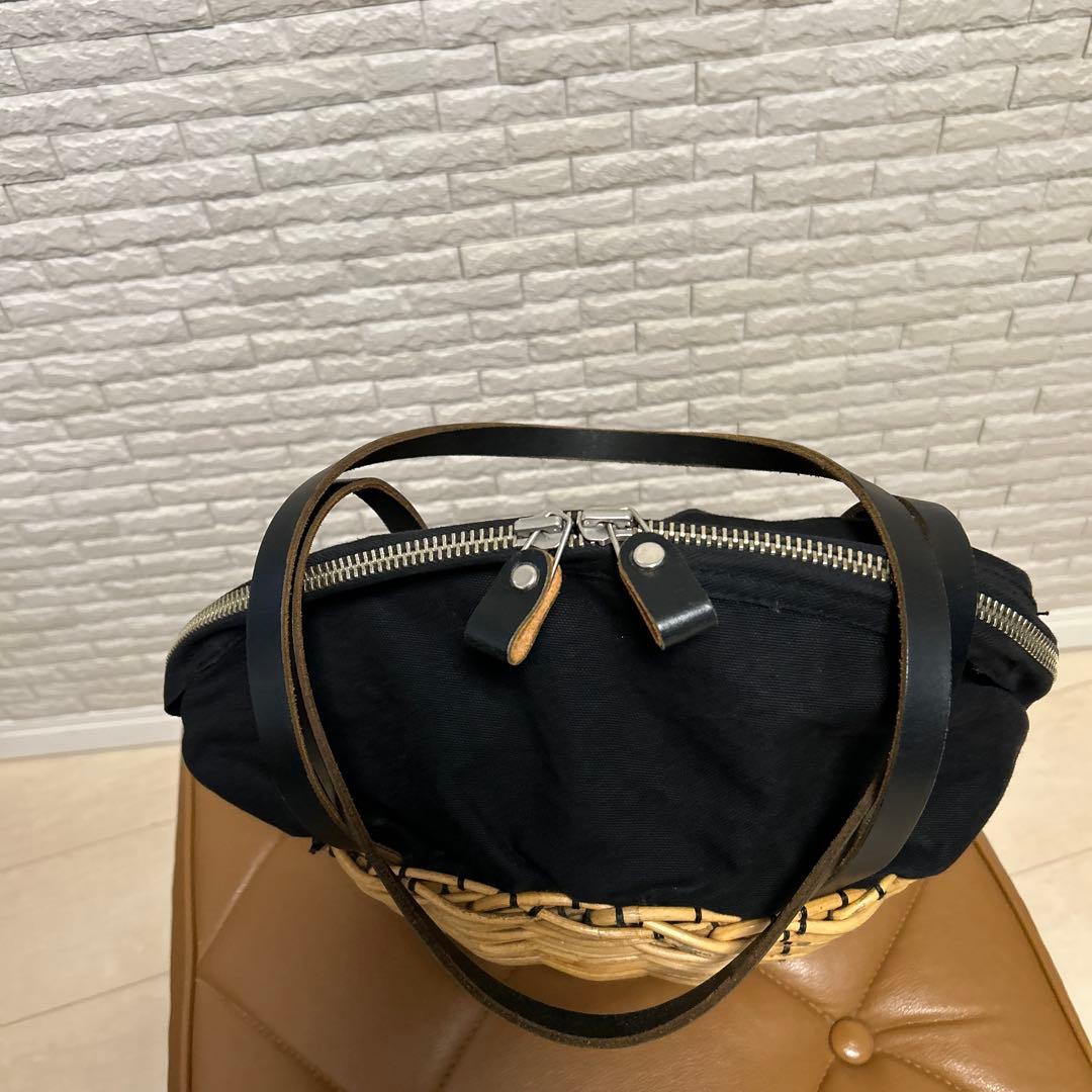 最終価格 エバゴス　 かごバッグ トートバッグ シャンピニオン 美品