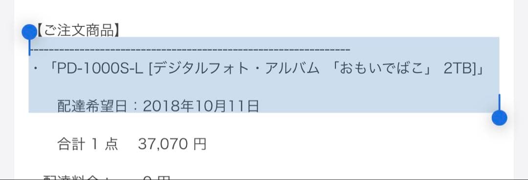おもいでばこ　PD-1000S-L 2TB
