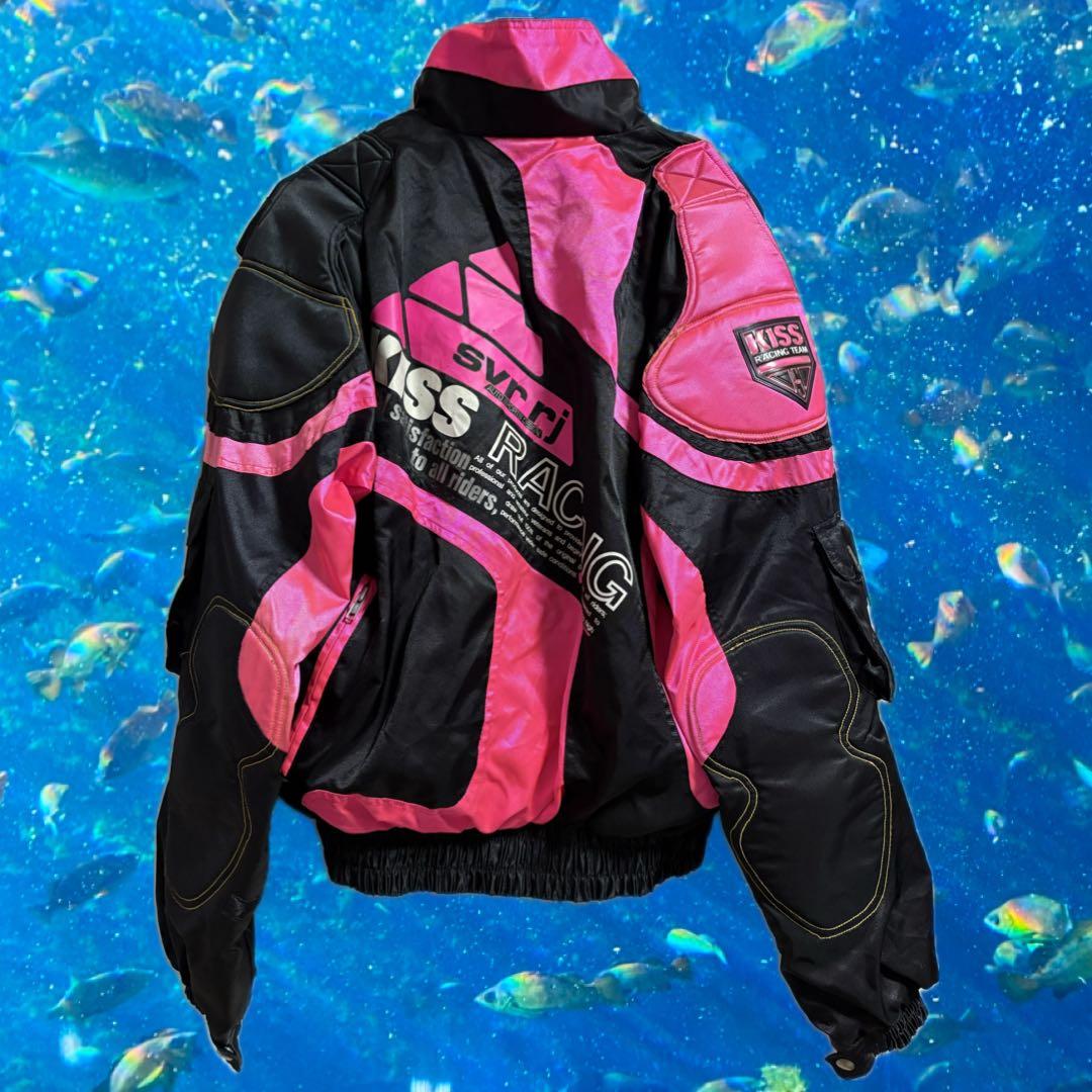 SVR KISS RACING ジャケット ブラック ピンク