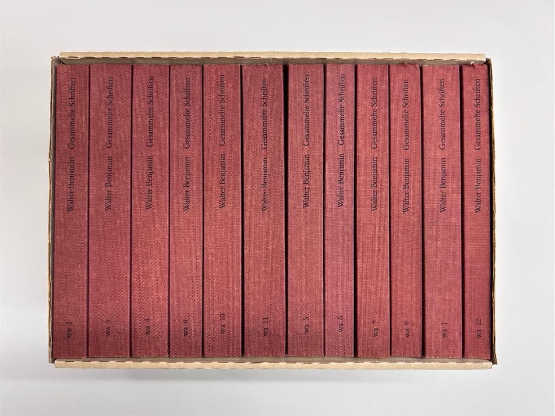ヴァルター・ベンヤミン著作集全12巻 1980年版Suhrkamp Verlag