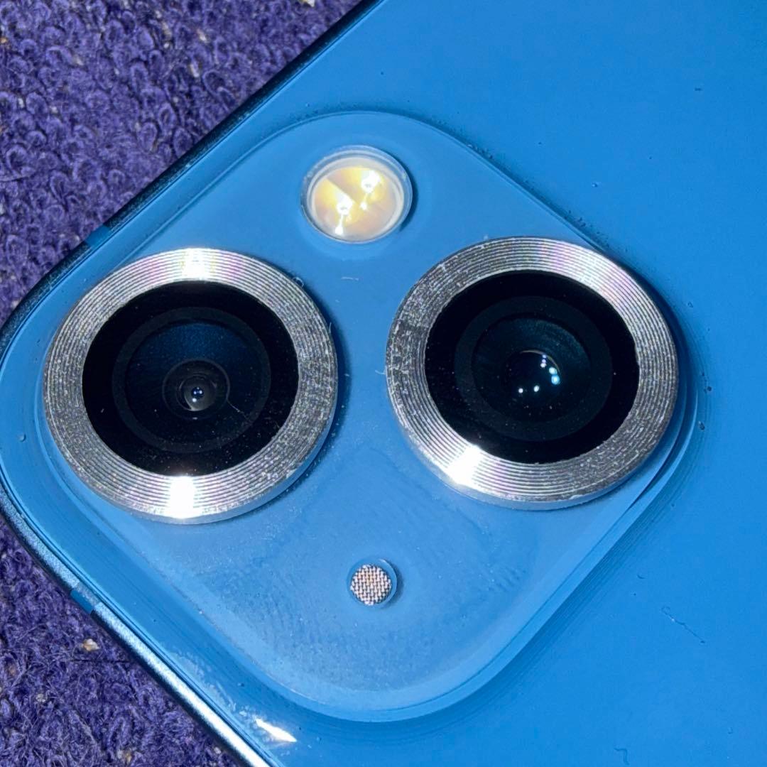 iPhone13 ブルー 256GB simフリー 最大容量73% 付属品あり