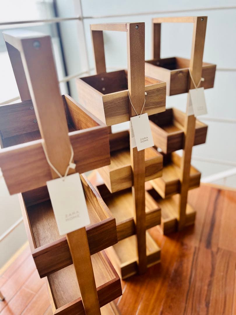 おしゃれ♪ZARA 定価¥18,990！アカシアストレージラック4段 ②