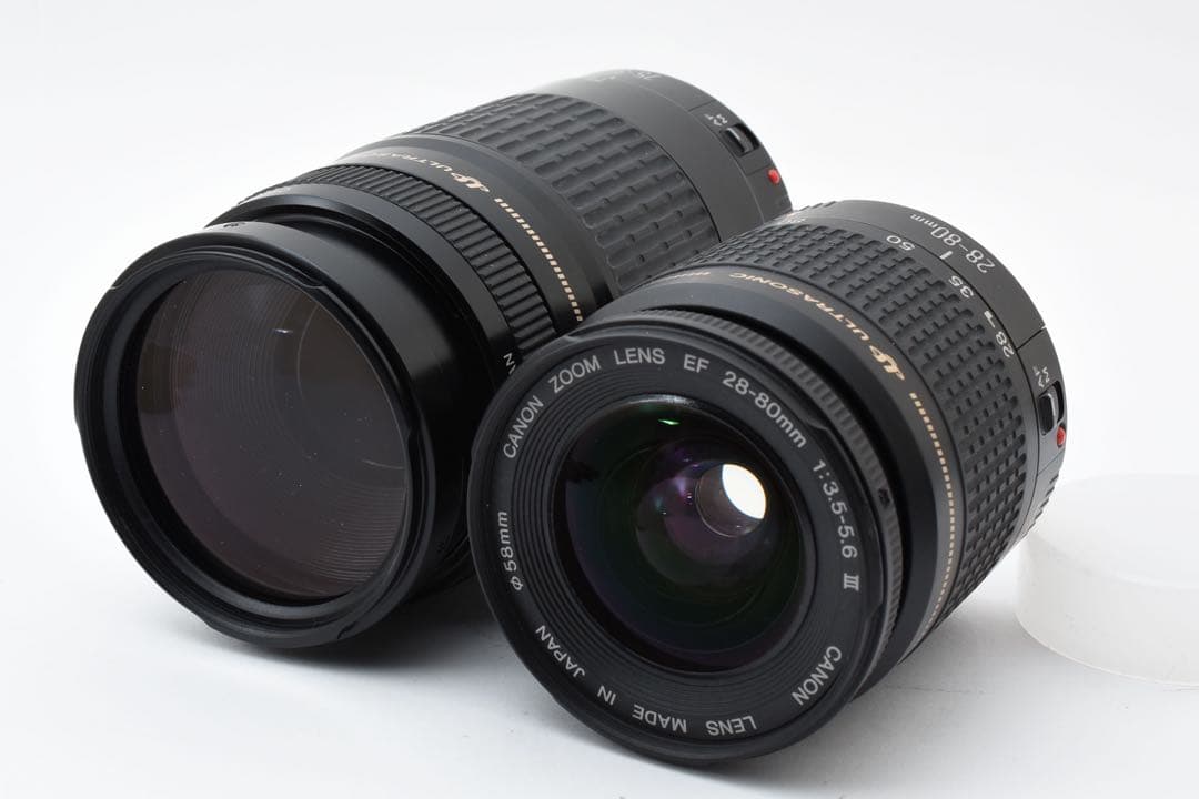 保証/一眼レフカメラ/canon kiss x10i標準&望遠ダブルレンズセット