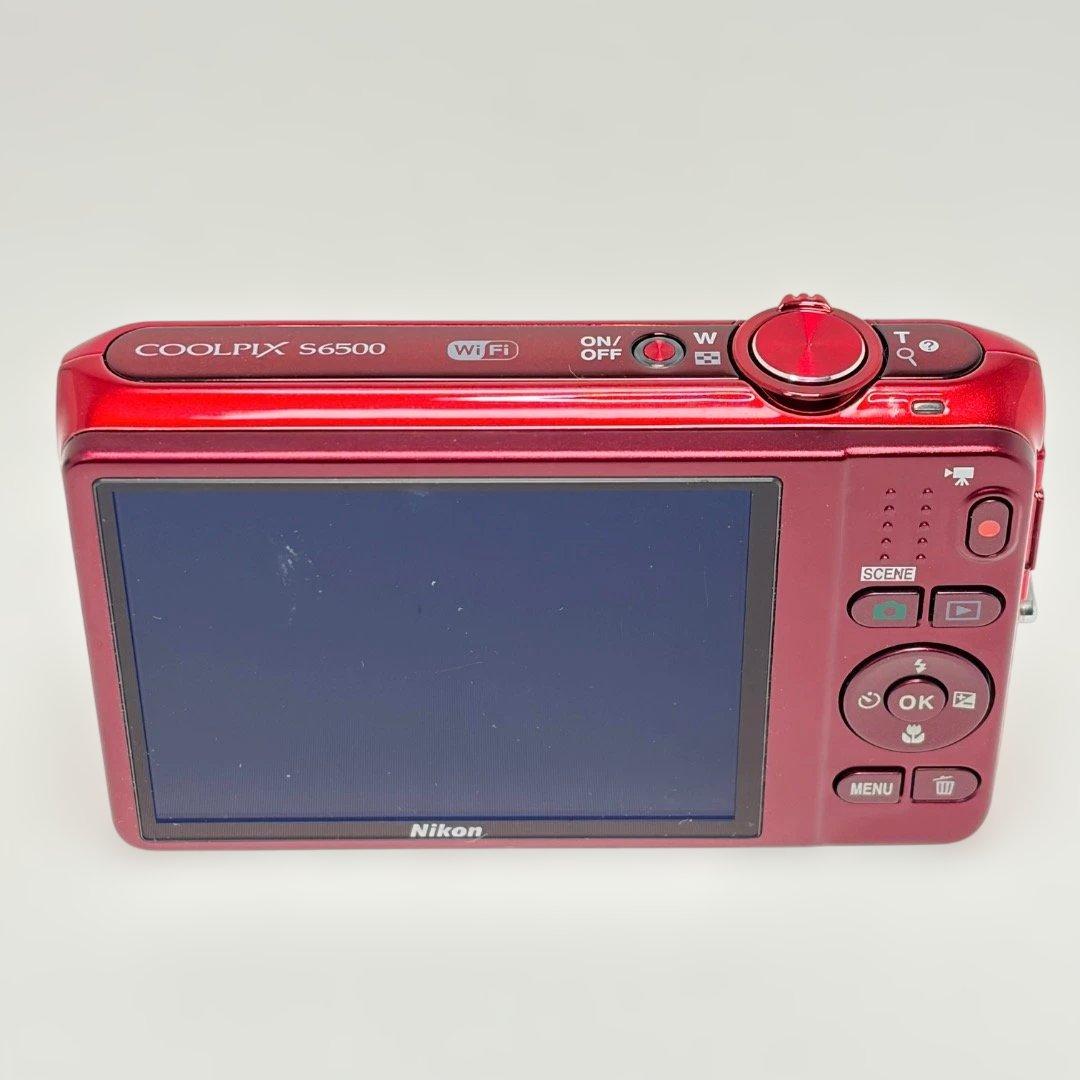 極美品✨Nikon COOLPIX S6500 充電器 箱 レッド コンデジ