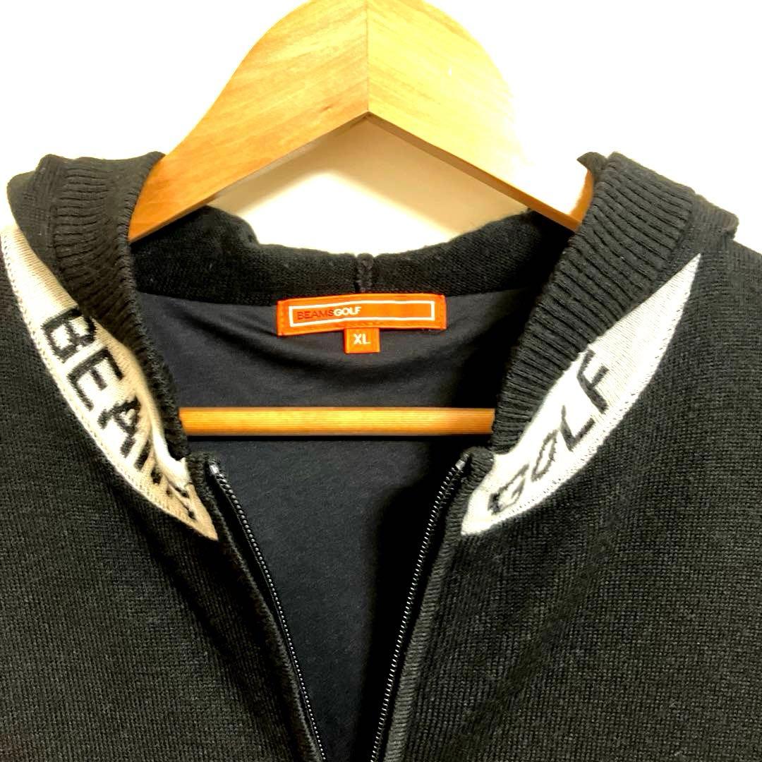 XL 極美品　BEAMS GOLF ビームスゴルフ　裏地付きニットパーカー