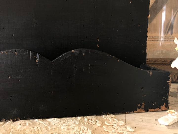 ノアールブラック シャビー ペイント レター ラック ハゲ