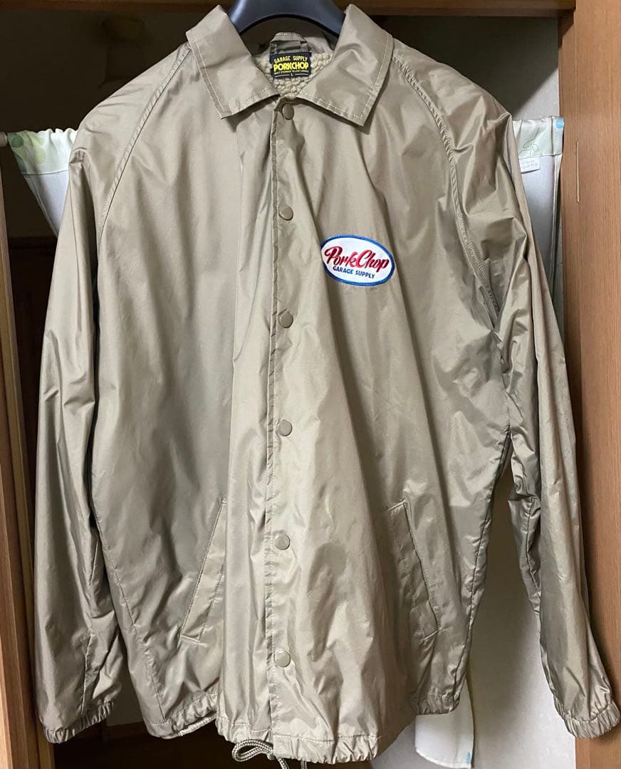 即完品ポークチョップガレージ　コーチジャケット　Lサイズ　ベージュ