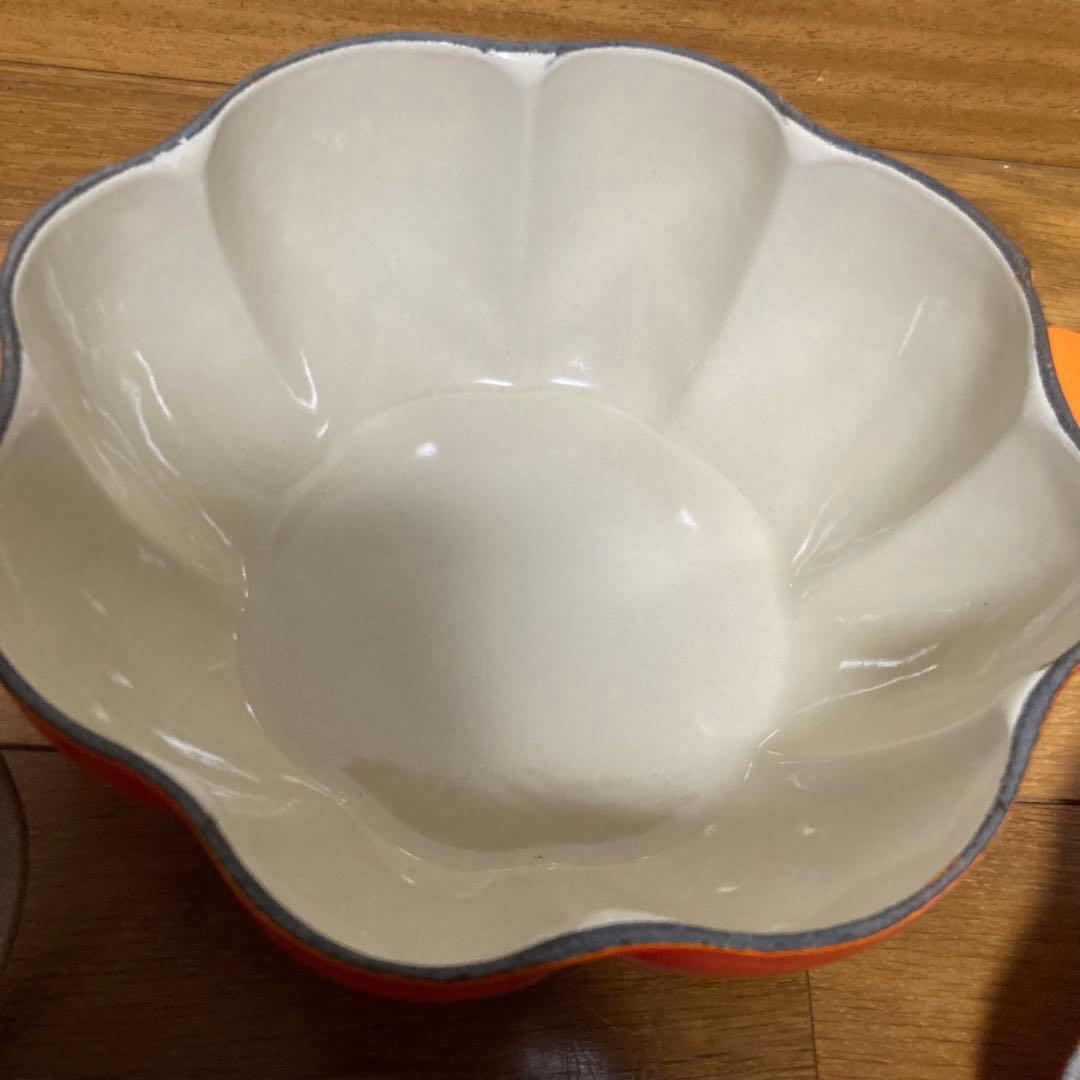 ルクルーゼ　ココット　パンプキン　両手鍋