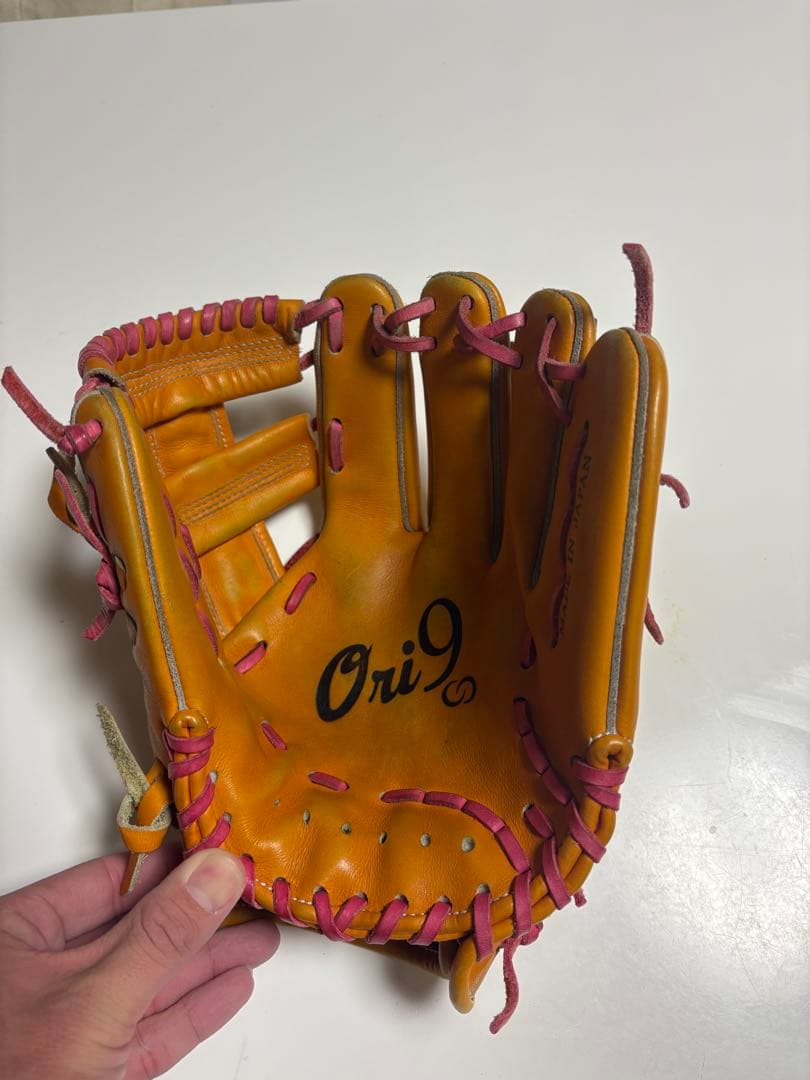 Ori9 硬式野球グローブ 日本製 オレンジ