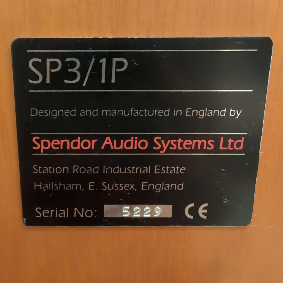 オーディオスピーカー スペンドール SP3/1P 2本　説明書付き