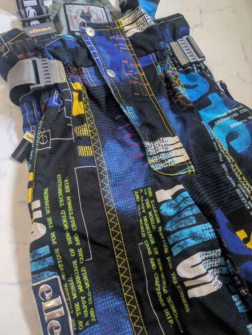 ellesse エレッセ スキーウェア 青 メンズ L つなぎ ジャケット