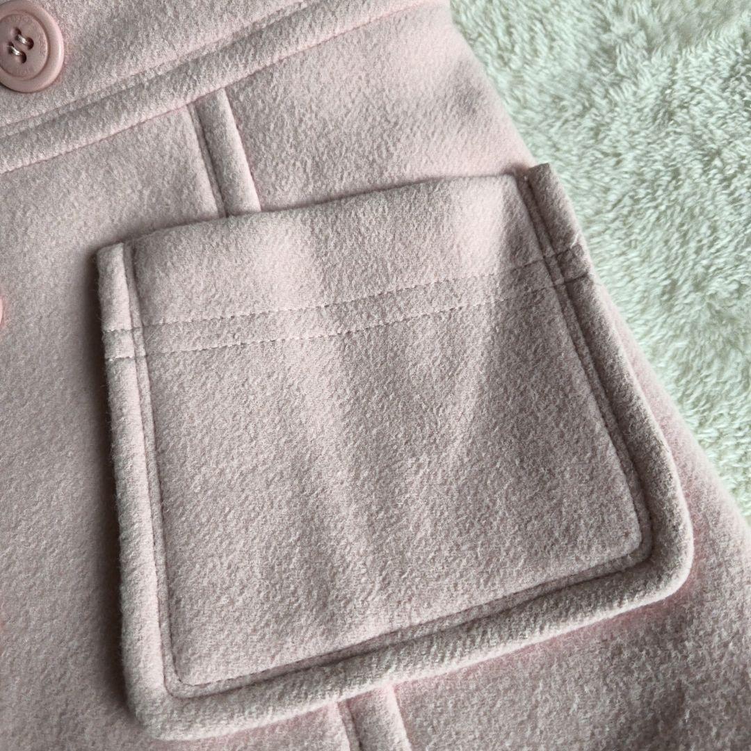 【希少ピンク✨】バーバリーブルーレーベル カシミヤ混2wayフードコート36 Ｓ