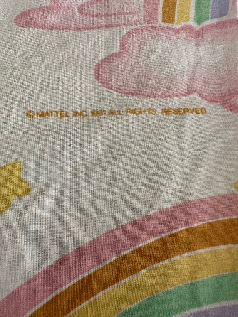 1981年バービーBarbieシーツ古着ヴィンテージ ナイルパーチ　ムチャチャ