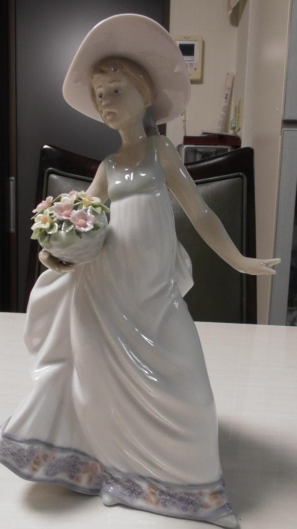 LLADRO　リヤドロ【春の花かご】3　リアドロ　 インテリア　L519