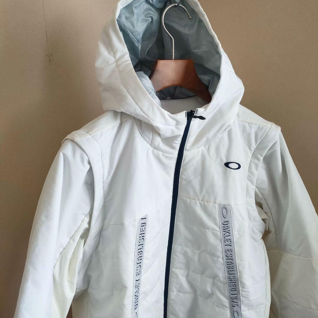 OAKLEY ゴルフ 中綿ジャケット ベスト 2way ホワイト