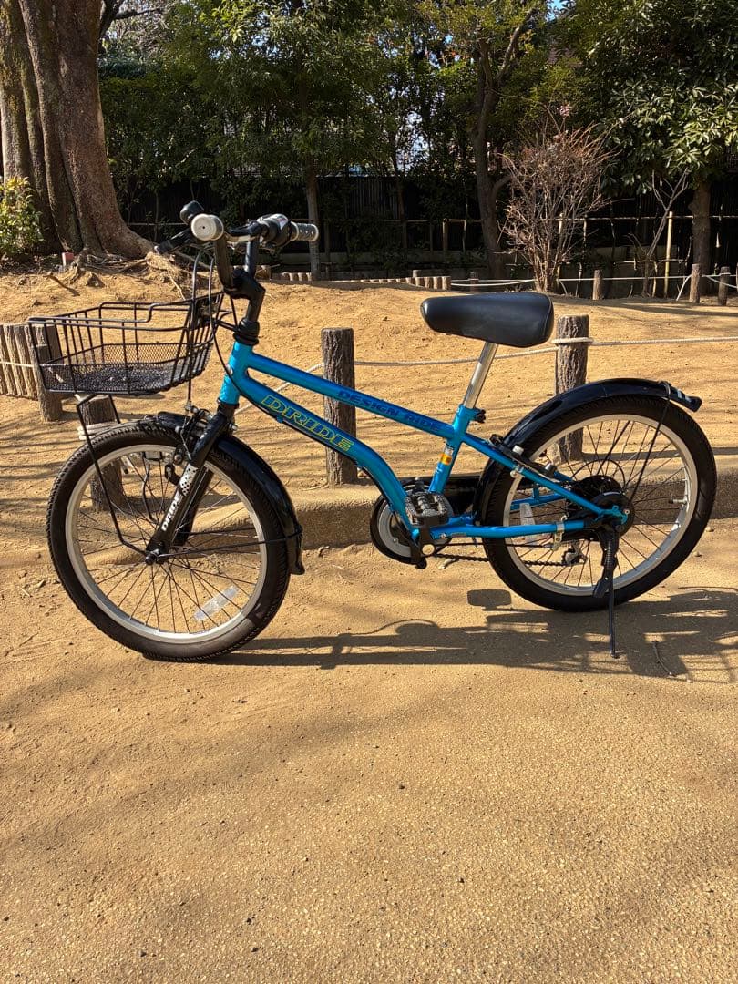 世田谷区直接引渡し限定20インチ　あさひ　ドライド　6段階変速　子供用自転車 青