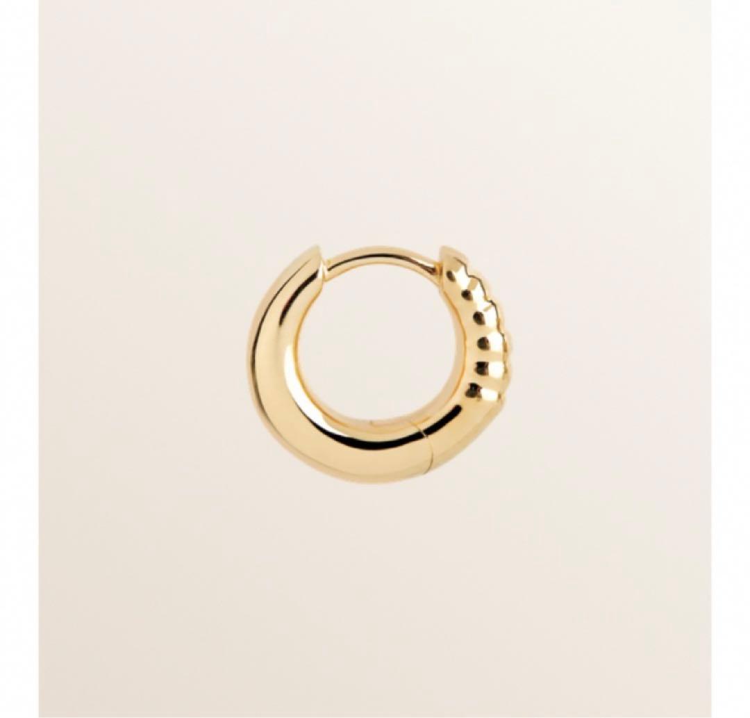 箱無しSale‼️マリアブラックLaid Back7 Huggie ピアス