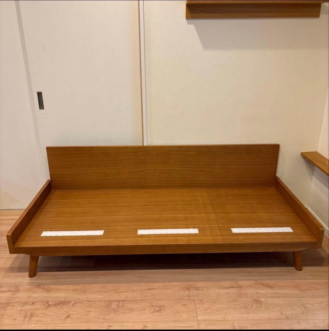 【特価】unico ALBERO カバーリングソファ　3シーター　ベージュ