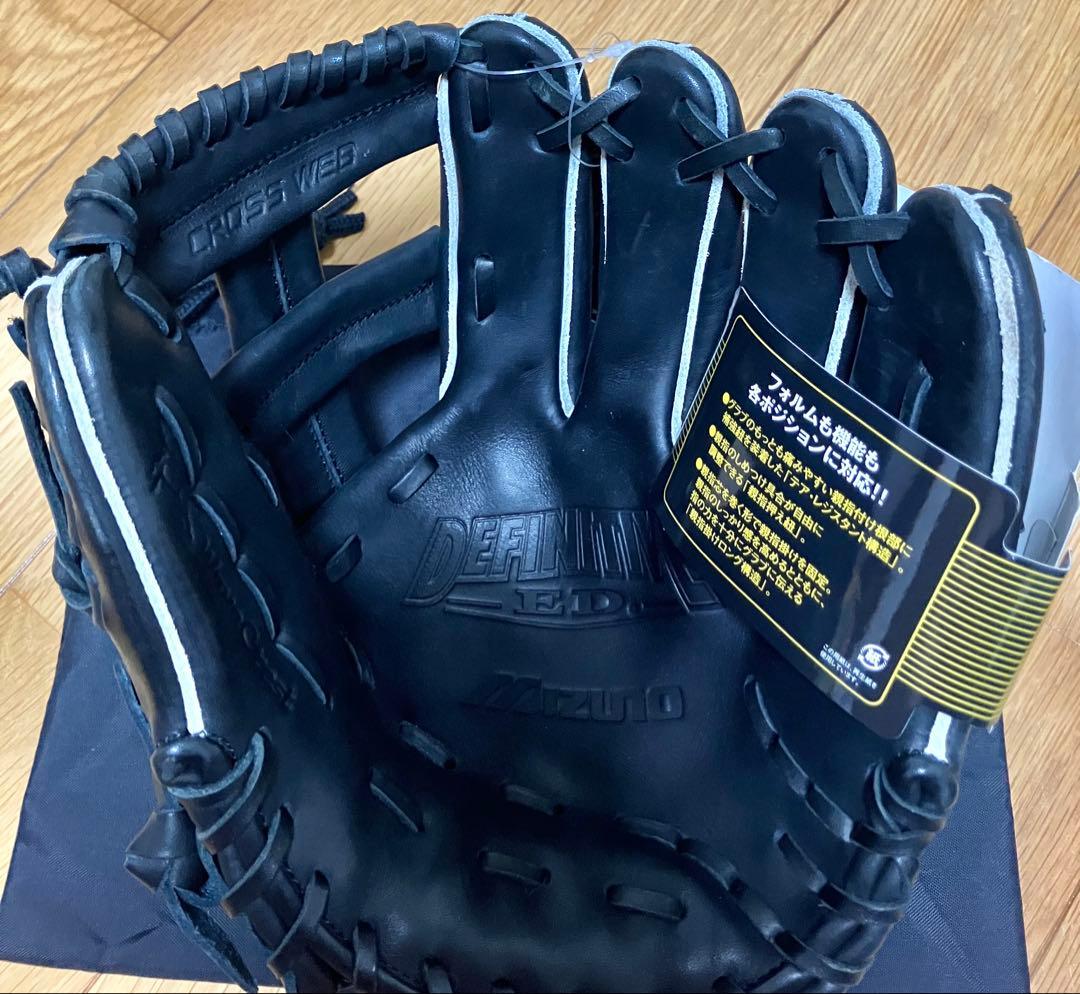 マンタ　新品未使用品　ミズノ　ビューリーグ　硬式　内野用　日本製青ビュー