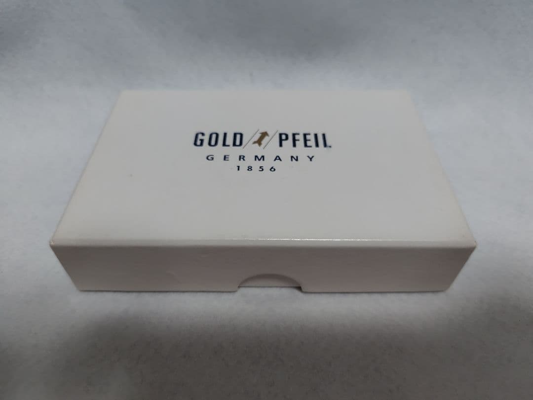 【新品未使用】GOLD PFEIL バーガンディ(赤ワイン色) レザー 名刺入れ