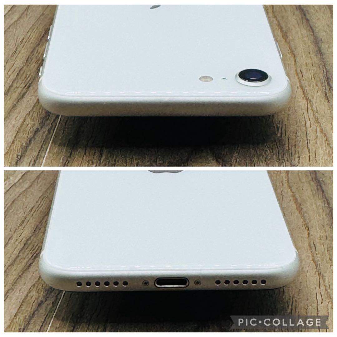 【極美品】iPhoneSE2 ホワイト 64GB SIMフリー 新品バッテリー